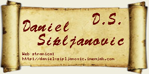 Daniel Sipljanović vizit kartica